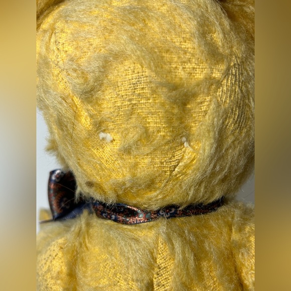 Antique 1920’s German golden mohair teddybear straw stuffed jointed articulated - Picture 16 of 16